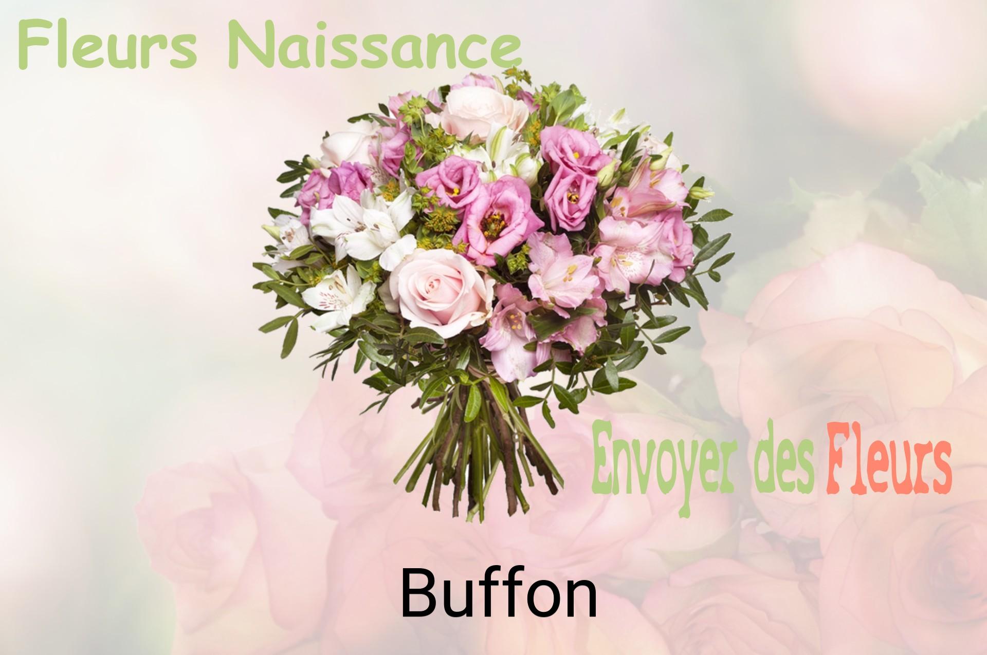 Bouquet de fleurs de naissance livré à Buffon